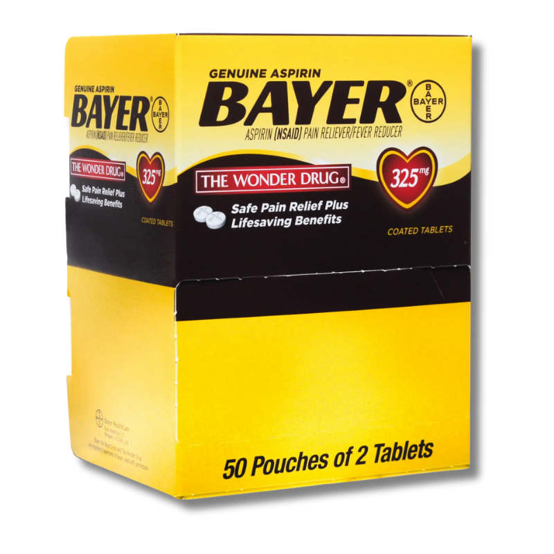 BAYER PAIN RELIEF 2 CT TABLET BOX 325MG [018248]