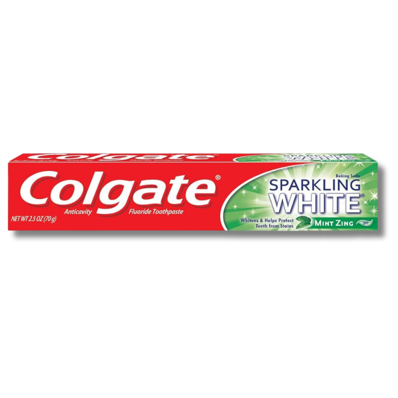 COLGATE TOOTHPASTE 2.5 OZ SPARKING WHITE MINT ZING [11072]
