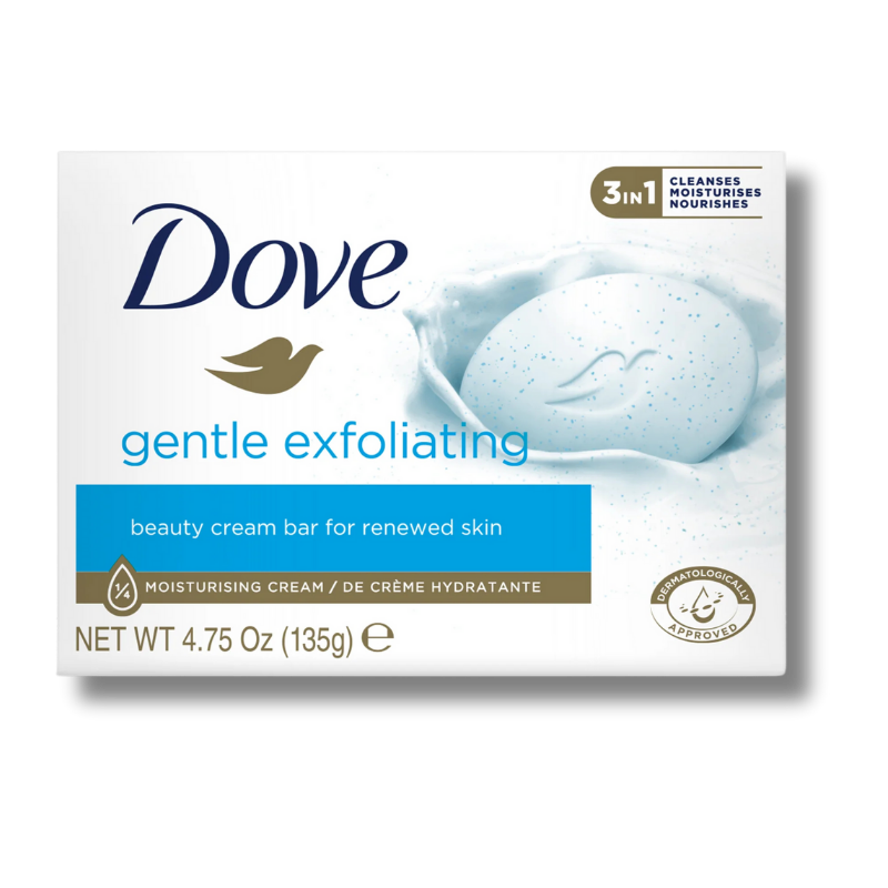 DOVE BAR SOAP 135 G / 4.75 OZ GENTLE EXFOLIATING [37115]