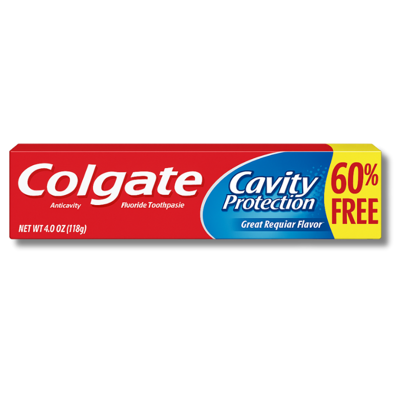 COLGATE TOOTHPASTE 2.5 OZ +1.5 OZ REGULAR +60% FREE [444356]
