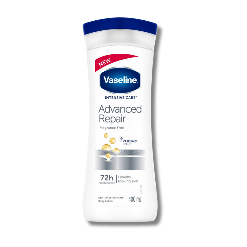 VASELINE BODY LOTION 400 ML ADVANCE REPAIR FREGRANCE FREE [80369]