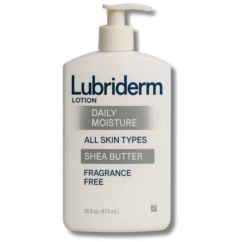 LUBRIDERM LOTION 16 OZ DAILY MOISTURE ALL SKIN TYPES SHEA BUTTER W/PUMP FRAGRANCE FREE [88564]
